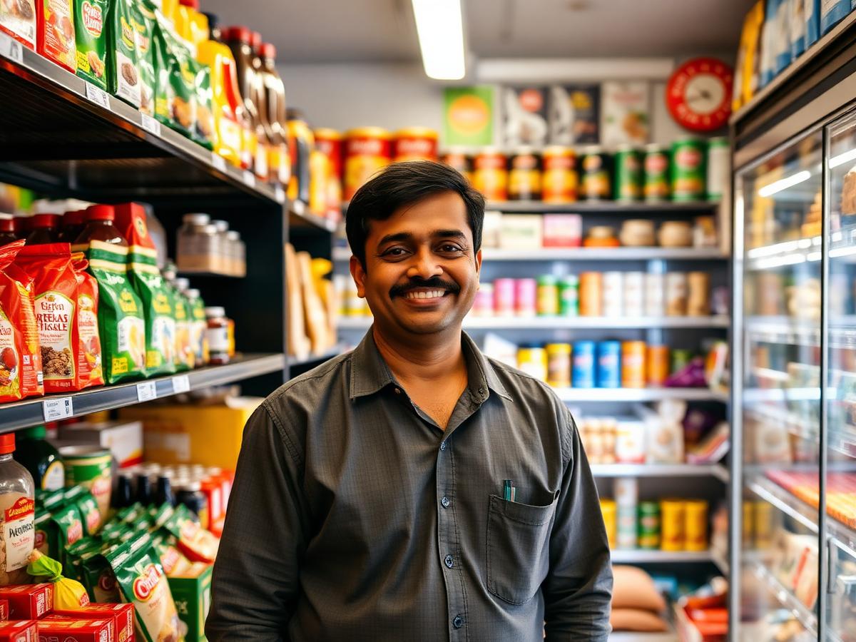 Sudarshan Shirsath, owner of Ganesh Traders
